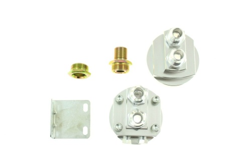 Adapter do przeniesienia filtra oleju AN8 silver