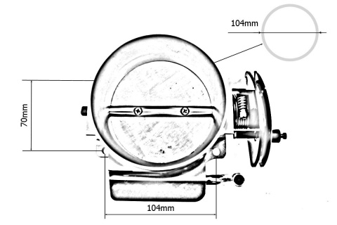 Przepustnica TurboWorks CHEVROLET GM GEN III LS1 LS2 LS6 92mm