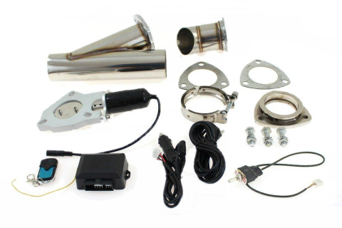 Przepustnica wydechu elektryczna 2,5" V-Band pilot + przełącznik