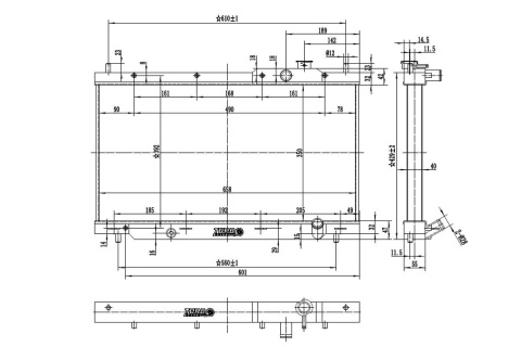 Chłodnica wody TurboWorks HONDA CIVIC 7 2001 - 2005 40mm