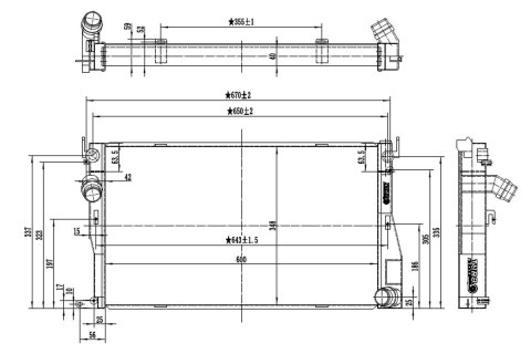 Chłodnica wody TurboWorks BMW E90 E92 E93 335i