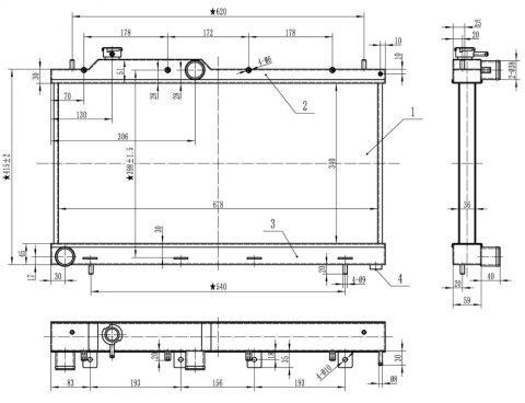Chłodnica wody TurboWorks SUBARU IMPREZA GH 2008-2016
