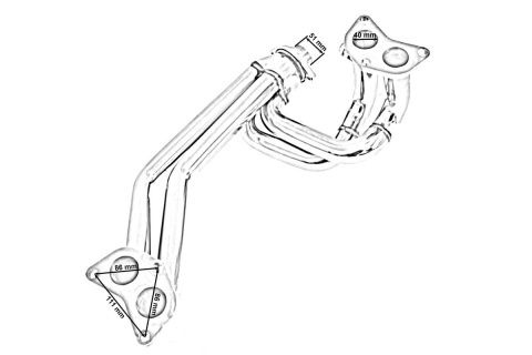 Kolektor wydechowy SUBARU IMPREZA 1995-2001 GC8 EJ25 WRX STi