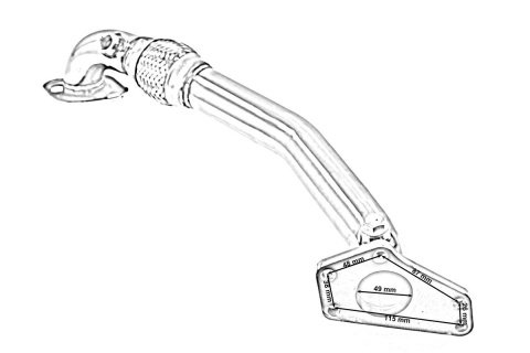 Kolektor wydechowy SUBARU IMPREZA 1995-2001 GC8 EJ25 WRX STi