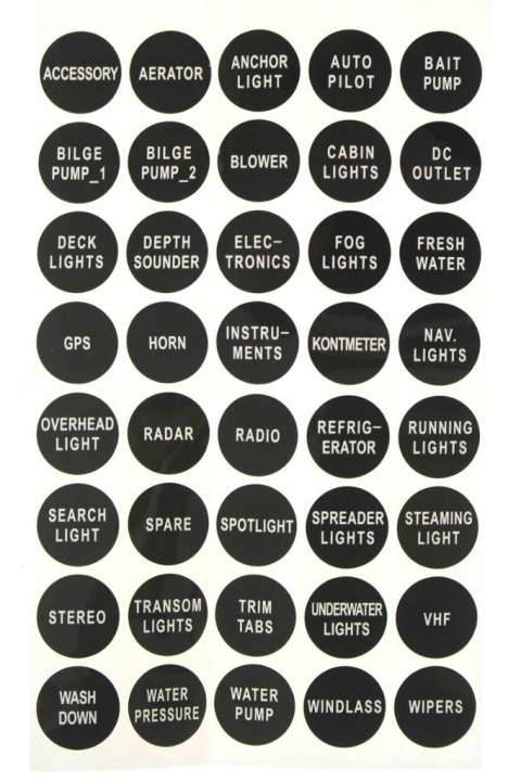 Panel przełączników 12/24V ON-OFF x 4 + bezpieczniki 2 x 5A, 10A, 15A IP68