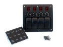 Panel przełączników ON-OFF x 4 + bezpiecznik automatyczny 2 x 5A, 10A, 15A