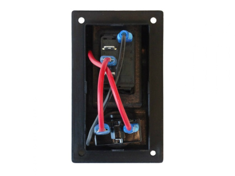 Panel przełączników ON-OFF-ON + bezpiecznik automatyczny 10A