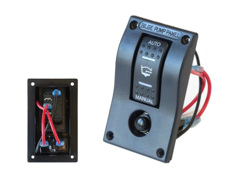 Panel przełączników ON-OFF-ON + bezpiecznik automatyczny 10A