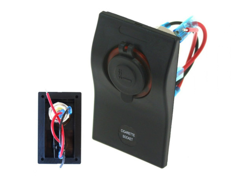 Panel gniazdo zapalniczki + bezpiecznik automatyczny 10A