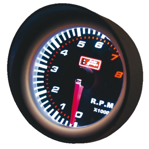 Zegar Auto Gauge Smoke 52mm OBROTOMIERZ 0-8000 3,4,6 CYL.