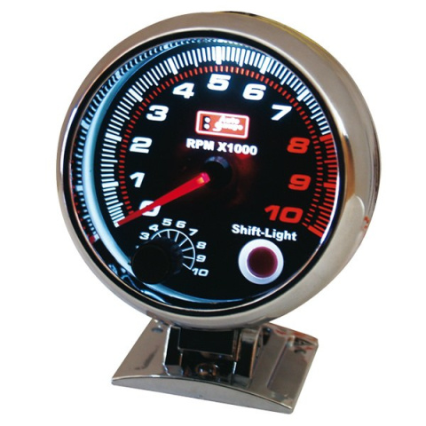 Zegar Auto Gauge Smoke 95mm OBROTOMIERZ SHIFT LIGHT 1 - 9 CYLINDRÓW