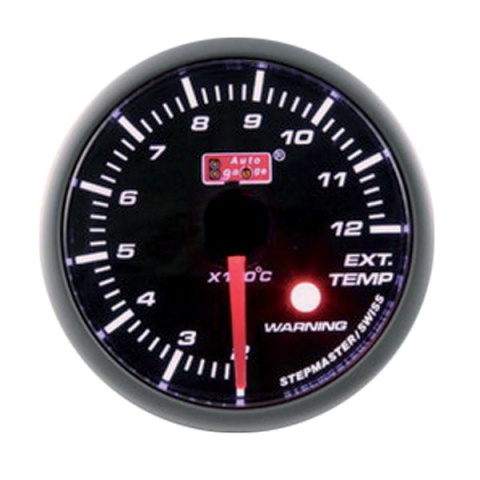 Zegar Auto Gauge Smoke Warning 52mm TEMPERATURY SPALIN