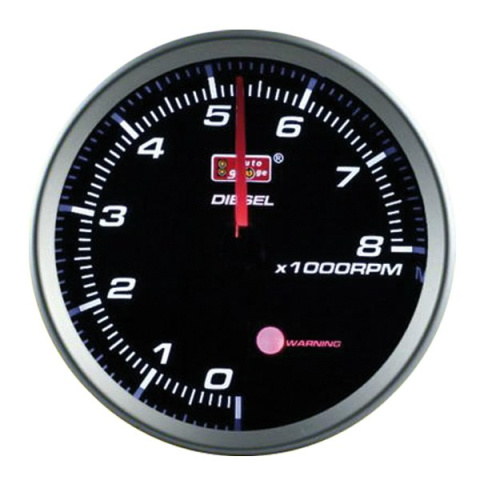 Zegar Auto Gauge Smoke Warning 80mm OBROTOMIERZ 1-9 CYL. DIESEL