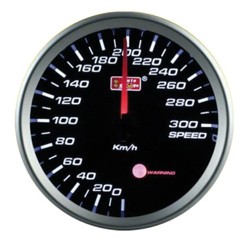 Zegar Auto Gauge Smoke Warning 80mm PRĘDKOŚCIOMIERZ ELEKTRONICZNY