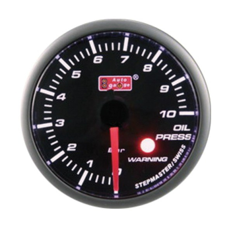 Zegar Auto Gauge Smoke Warning 52mm CIŚNIENIA OLEJU + KUBEK