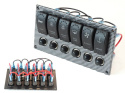 Panel przełączników 12/24V x 6 IP68