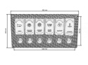 Panel przełączników 12/24V x 6 IP68
