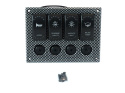Panel przełączników 12/24V x 4 + bezpiecznik x 4 IP68