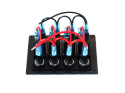 Panel przełączników 12/24V x 4 + bezpiecznik x 4 IP68