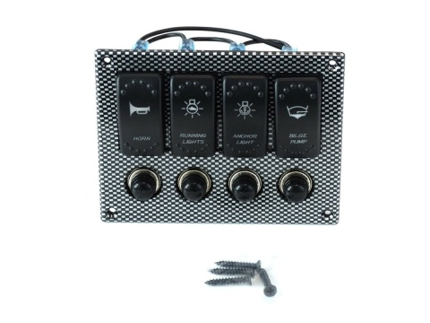Panel przełączników 12/24V x 4 IP68