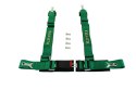 Pasy sportowe szelkowe 4 punktowe 2" Takata green