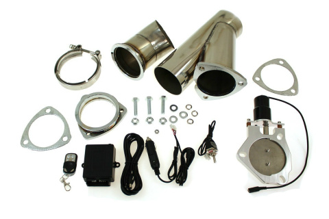 Przepustnica wydechu elektryczna 2,75" V-Band pilot + przełącznik