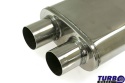 Sportowy tłumik środkowy tylny 3" TurboWorks STAL 304SS