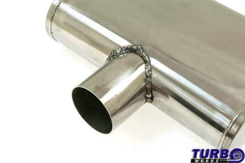 Sportowy tłumik środkowy tylny 3" TurboWorks STAL 304SS