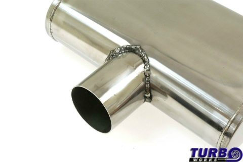 Sportowy tłumik środkowy tylny 3" TurboWorks STAL 304SS
