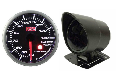 Zegar Auto Gauge Smoke Warning 52mm TEMPERATURY WODY + KUBEK