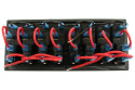 Panel przełączników 12/24V ON-OFF x 8 + bezpieczniki 4 x 5A, 2 x 10A, 2 x 15A