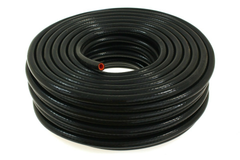 Przewód podciśnienia silikonowy zbrojony TurboWorks black 15mm