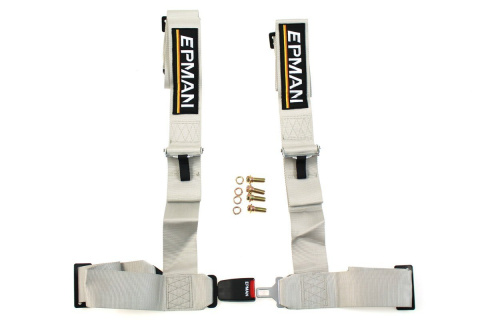 Pasy sportowe 4 punktowe 3" EPMAN grey
