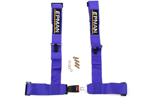 Pasy sportowe 4 punktowe 3" EPMAN purple