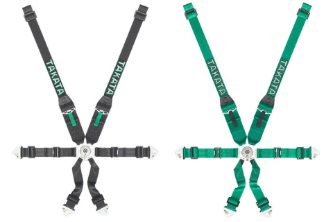 Pasy sportowe szelkowe 6 punktowe Takata oryginał Race HANS FIA