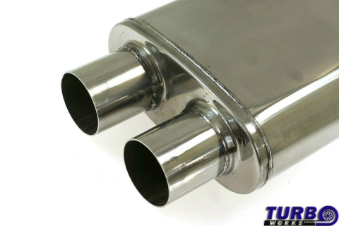 Sportowy tłumik środkowy tylny 2,75" TurboWorks STAL 409SS