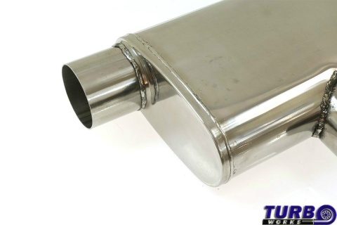 Sportowy tłumik środkowy tylny 2,75" L TurboWorks STAL 304SS