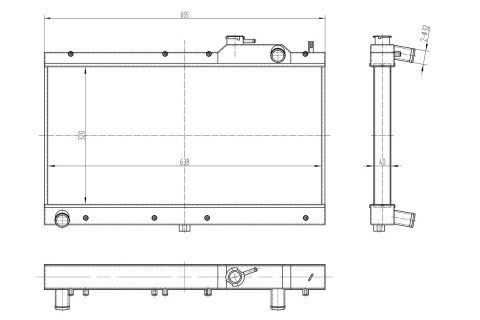 Chłodnica wody TurboWorks MAZDA MX5 NA 1990-1997
