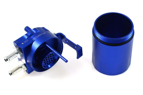 Oil catch tank TurboWorks 0,3l 10mm 15mm sitko + filtr PRO blue