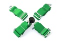 Pasy sportowe 4 punktowe Runner 3" green