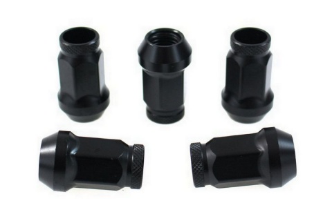 Nakrętki kute D1Spec 12 x 1.5 black stalowe