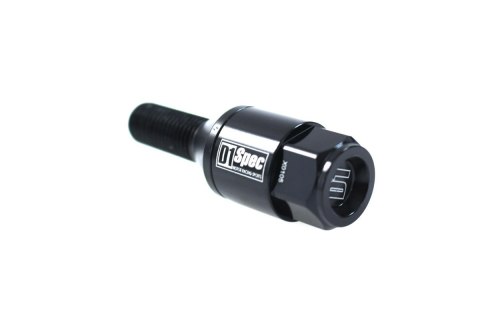 Śruby do kół + nakładki D1Spec Heptagon 12 x 1.5 stalowe black