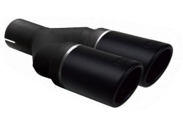 Końcówka wydechu tłumika Ulter Sport 2x70mm czarny mat