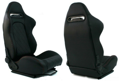 Fotel sportowy Monza Grand black carbon