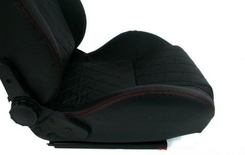 Fotel sportowy Monza Grand black carbon