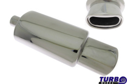 Tłumik TurboWorks OWAL Fi 145x79mm 2,5