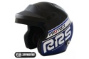 Kask otwarty RRS Protec Jet - SNELL FIA HANS czarno-niebieski