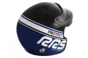 Kask otwarty RRS Protec Jet - SNELL FIA HANS czarno-niebieski