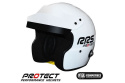 Kask otwarty RRS Protec Jet - SNELL FIA HANS biały