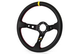 Kierownica sportowa RRS CARBON LOOK 350mm offset 90mm